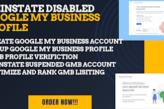 setup reinstate suspended google my business profile gmb profile verification