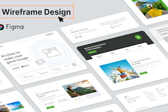 create wireframe and prototype in figma for your website or app