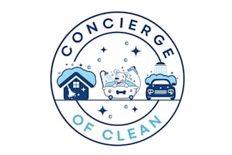 design innovative mobile cleaning concept logo