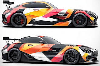 design branding car wrap, vehicle wrap, truck wrap