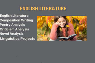 write your english literature, linguistics and case study papers