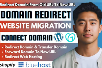connect redirect fix migrate domain subdomain to godaddy, wix, shopify, bluehost