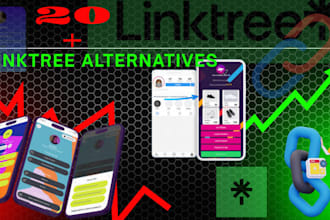 set up 20 linktree bio link landing pages
