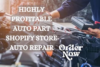 build autopart shopify store car rental website auto repair store