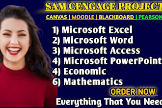 do all ms office, excel, access, sam cengage capstone and projects