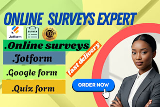 build survey questionnaire form ,google form, jotform, popup form, campaign form