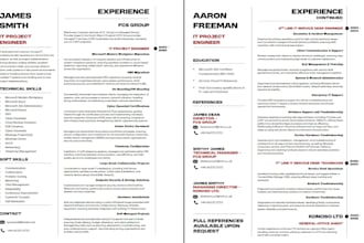 format your documents or CV into a professional layout