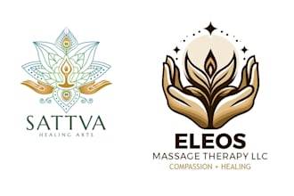 make beauty spa yoga cosmetics massage and skincare logo design