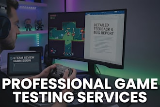 test and review your game on steam