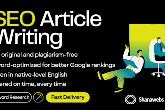 do SEO article writing, blog post writing or content writing