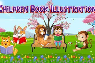 illustrate 3d children book illustration story book  picture book