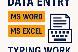 do accurate data entry with great attention to detail
