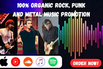 do rock metal music promotion and playlist pitch