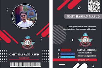 professional visiting card design
