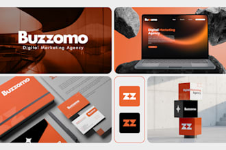 design business logo and brand identity, brand guidelines, branding kit