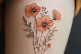 draw minimalist tattoo design in my art style