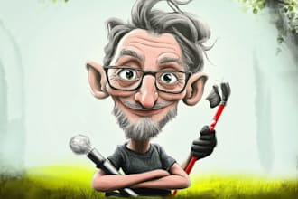 create an original cartoon caricature for you