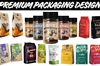 do exceptional coffee and tea packaging product label design