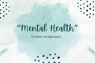design mental health and wellness medical website