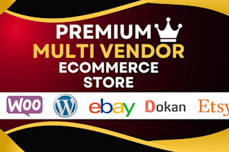 develop multi vendor ecommerce marketplace website with dokan or wcfm