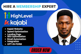 customize quality kajabi membership ghl website and kajabi community