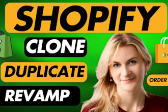 design redesign shopify store copy clone duplicate revamp rebuild shopify  store