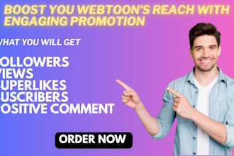 promote organically your webtoon comics, webcomics, tapas, manga, voyceme