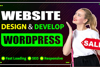 create fully responsive wordpress website or landing page