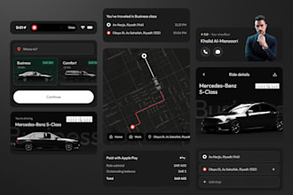 develop chauffeur app and website, limousine app, car rental app and website