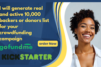 generate effective philanthropist donors backers list for gofundme kickstarter