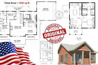 draw 2d architectural floor plan, elevation, section blueprint in autocad
