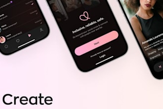 build dating app like hinge, tinder, bumble, pof, chat app for IOS and android