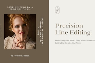 line edit, proofread, and polish your book or manuscript professionally