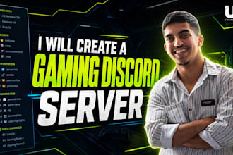 design a gaming discord server for you