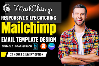 design klaviyo and mailchimp email newsletter template