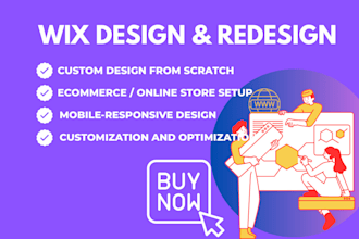 design, redesign, or fix your wix website and online store