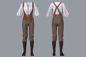 make clo 3d clothing, shoes design, garment, footwear for your second life games