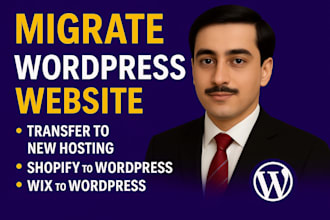 transfer, move, backup, migration  wordpress site in 3 hours