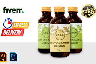 design bottle label, box, pouch and cosmetic packaging for your product