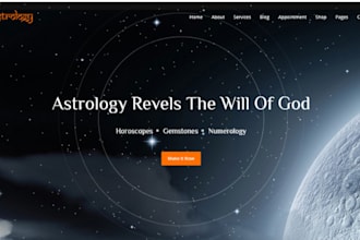build squarespace astrology website numerology website horoscope website
