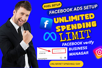 create no spending limit facebook bm and agency ad account