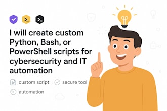 build advanced cybersecurity tool and automation scripts in python or powershell