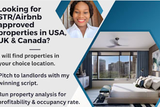 find profitable properties for airbnb arbitrage, short term rental in USA, UK