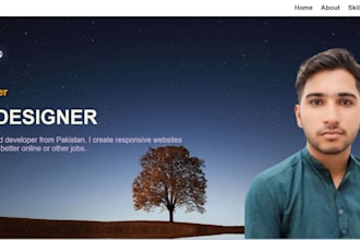 design a unique and creative website landing