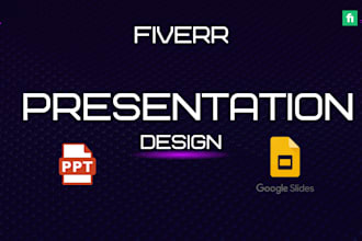design unique powerpoint presentation , pitch deck, google slides