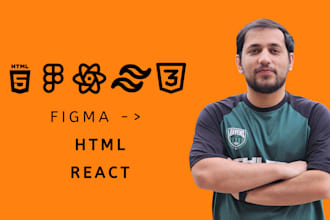 convert figma to html, figma to react, figma to tailwind css, psd to html