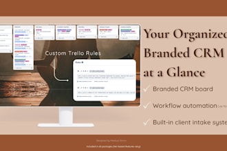 build a trello CRM board to track clients, leads, and workflows