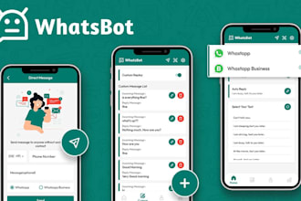 fix chatbot bugs, develop custom facebook api bot, whatsapp bot, auto reply bot