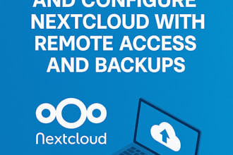 install and configure nextcloud with remote access and backups on your vps