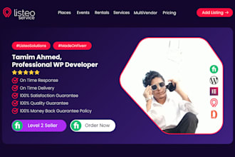 build directory listing site via listeo theme with booking